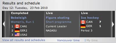BBC Sports Olympic Site Live BBC Sports Olympic Site Live