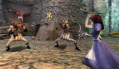 American McGee's Alice - fighting the card soldiers American McGee's Alice - fighting the card soldiers