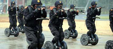 chinese swat on segway