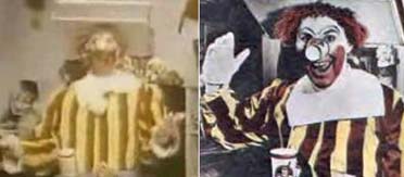 image courtesy OMG Lists 1963 Ronald McDonald