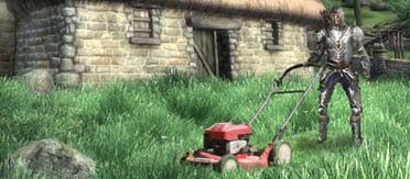 image courtesy of Gizmodo lawnmower knight