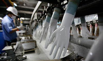 At work: Rubber Gloves At work: Rubber Gloves