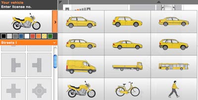 AccidentSketch - select your vehicle