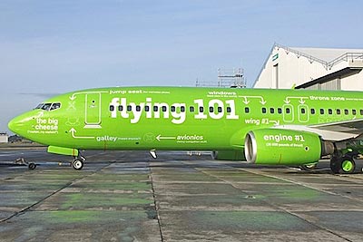 Real-world airplane infographic Kulula Airlines