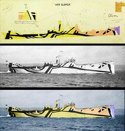 Razzle Dazzle Camouflage - Color Rendition