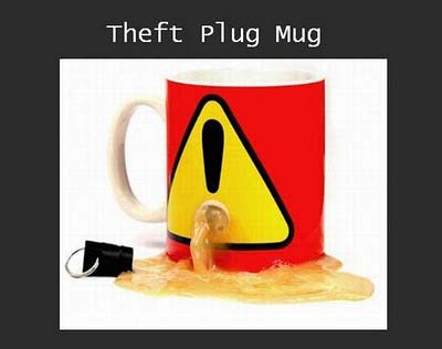 Anti-theft inventions - theft plug mug Anti-theft inventions - theft plug mug