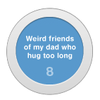 Google Plus Circles - Weird friends of my dad who hug too long circle: Weird friends of my dad who hug too long
